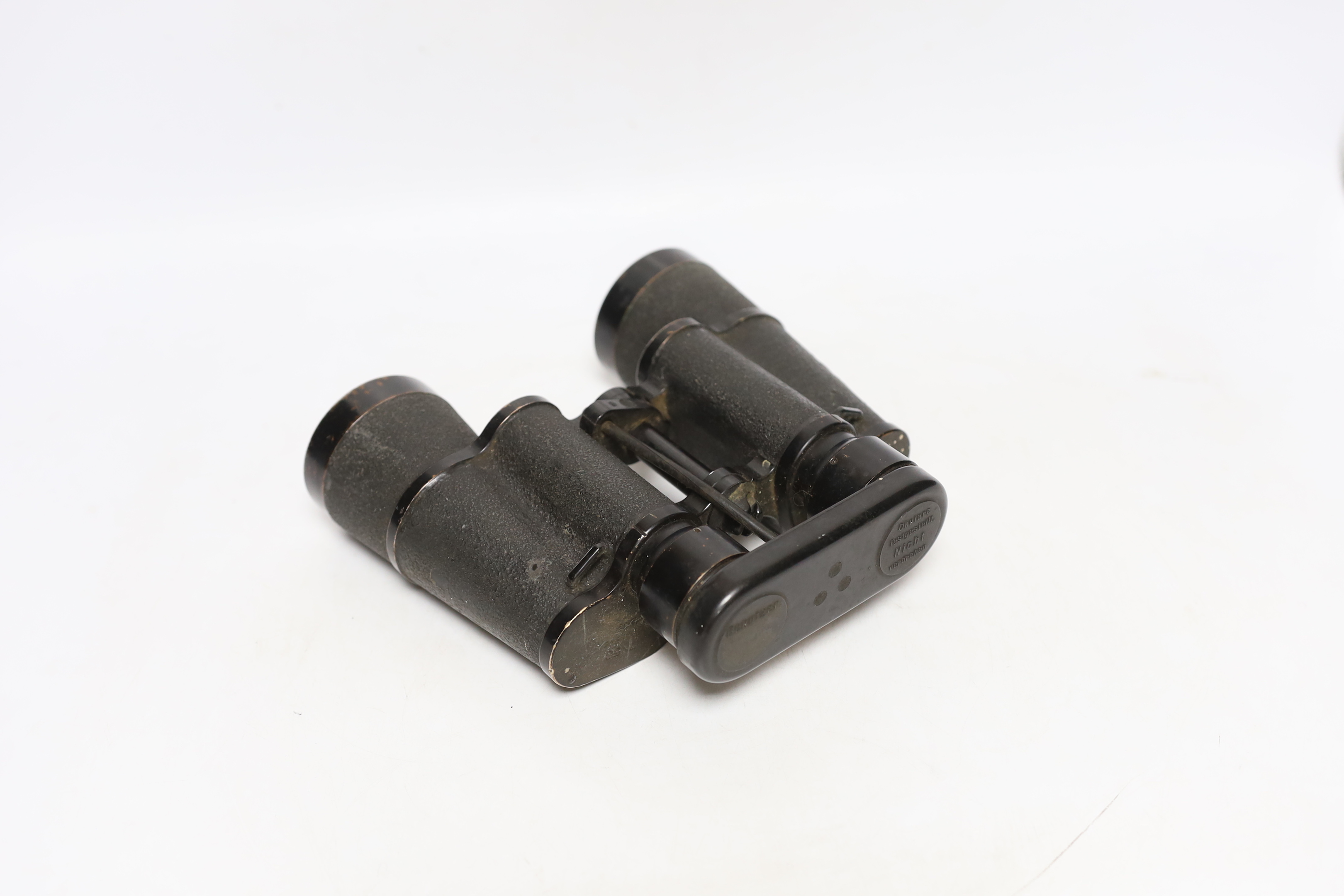 A pair of WWII German 7x50 blc binoculars, a/f